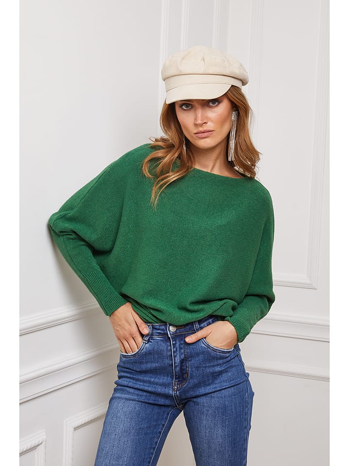 So Cachemire Sweter "Jackson" w kolorze zielonym rozmiar: L