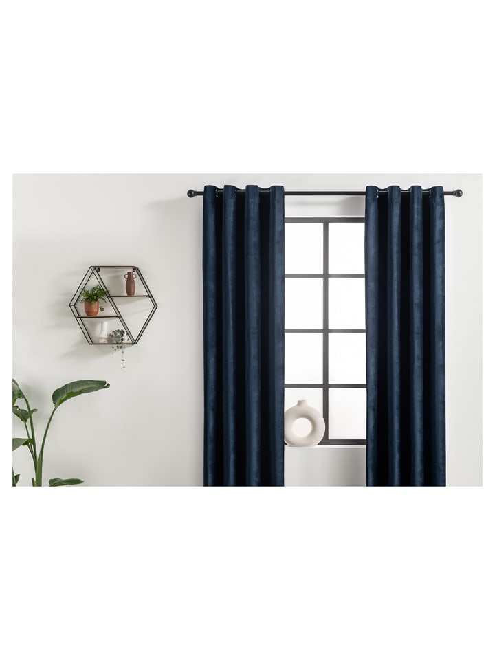 Lifa Living Zasłona w kolorze granatowym rozmiar: 150x250 cm