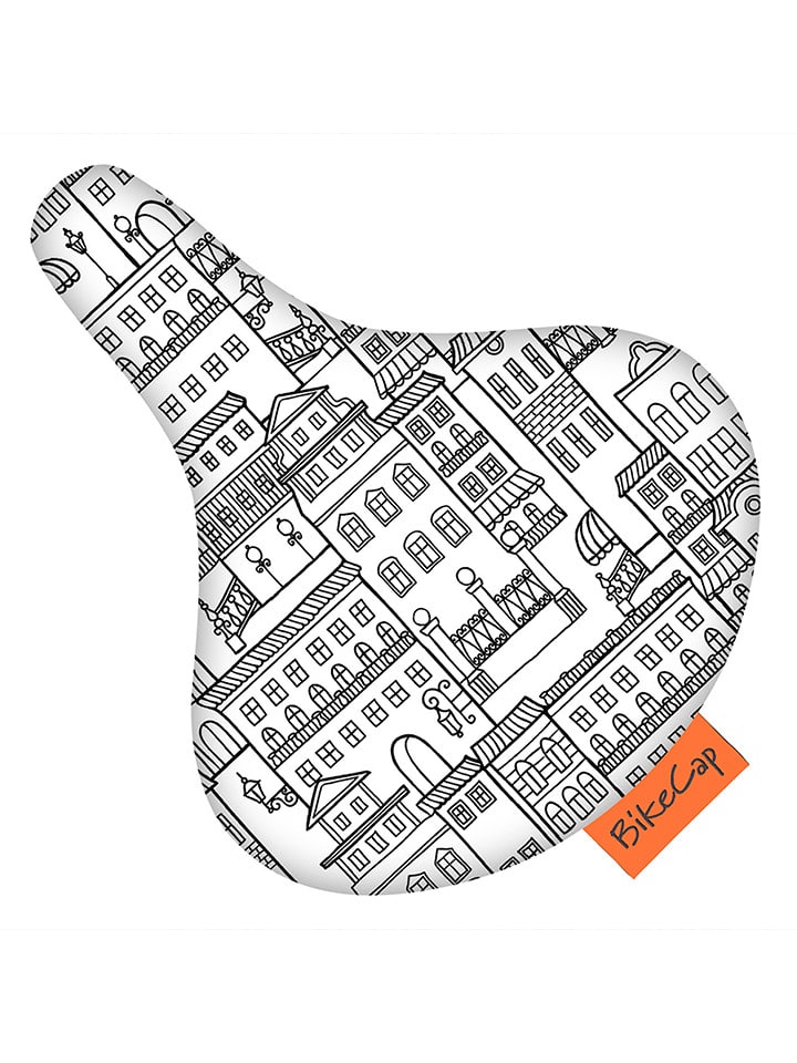 Le Monde du Parapluie Osłona w kolorze biało-czarnym na siodełko rozmiar: onesize