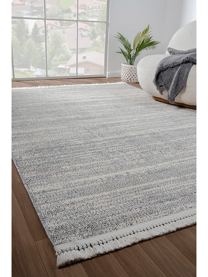 ABERTO DESIGN Dywan "Bastia" w kolorze jasnoszaro-kremowym rozmiar: 80x150 cm