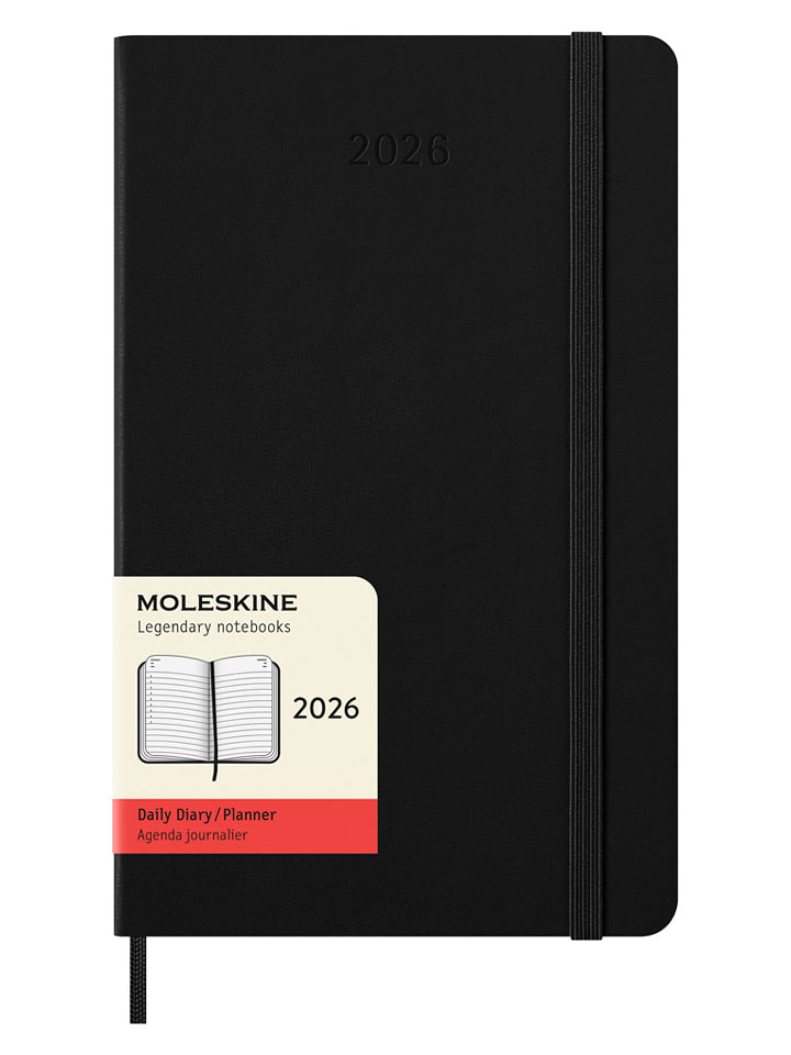 Moleskine Planer tygodniowy "2026" w kolorze czarnym - 13 x 21 cm rozmiar: onesize