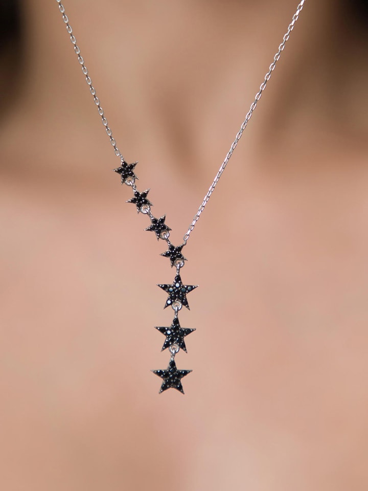 Lodie Silver Srebrny naszyjnik z elementem ozdobnym - dł. 43 cm rozmiar: onesize