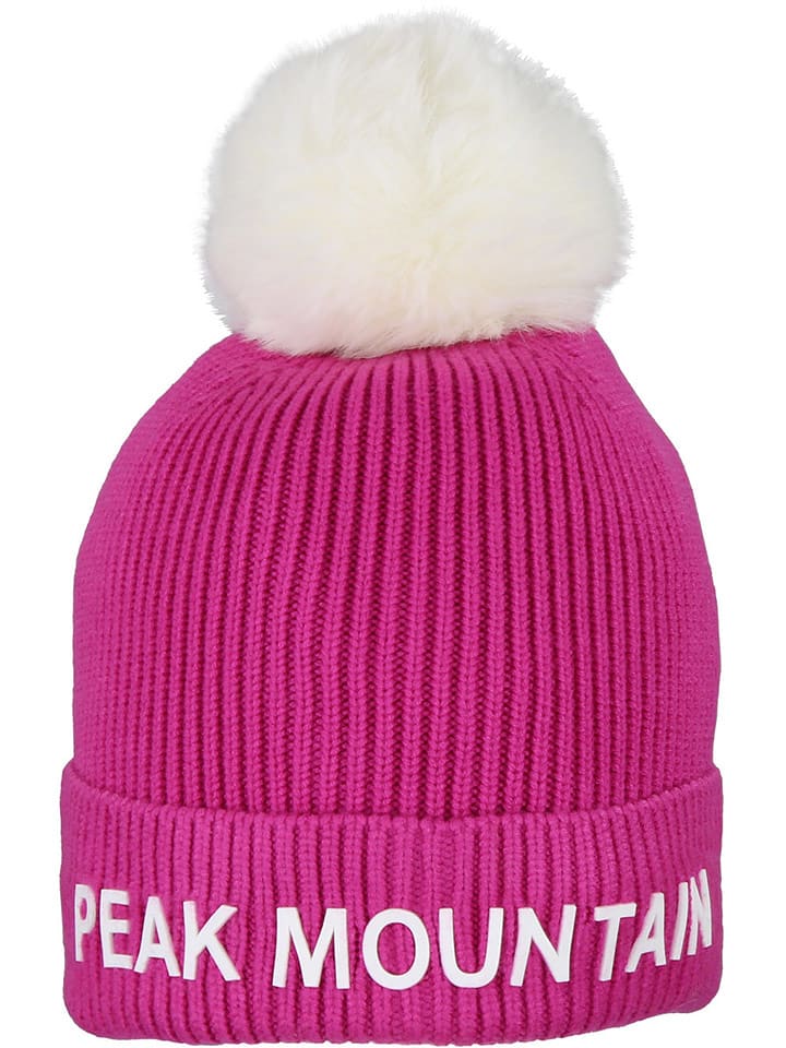 Peak Mountain Czapka "Maitresse" w kolorze różowo-białym rozmiar: onesize