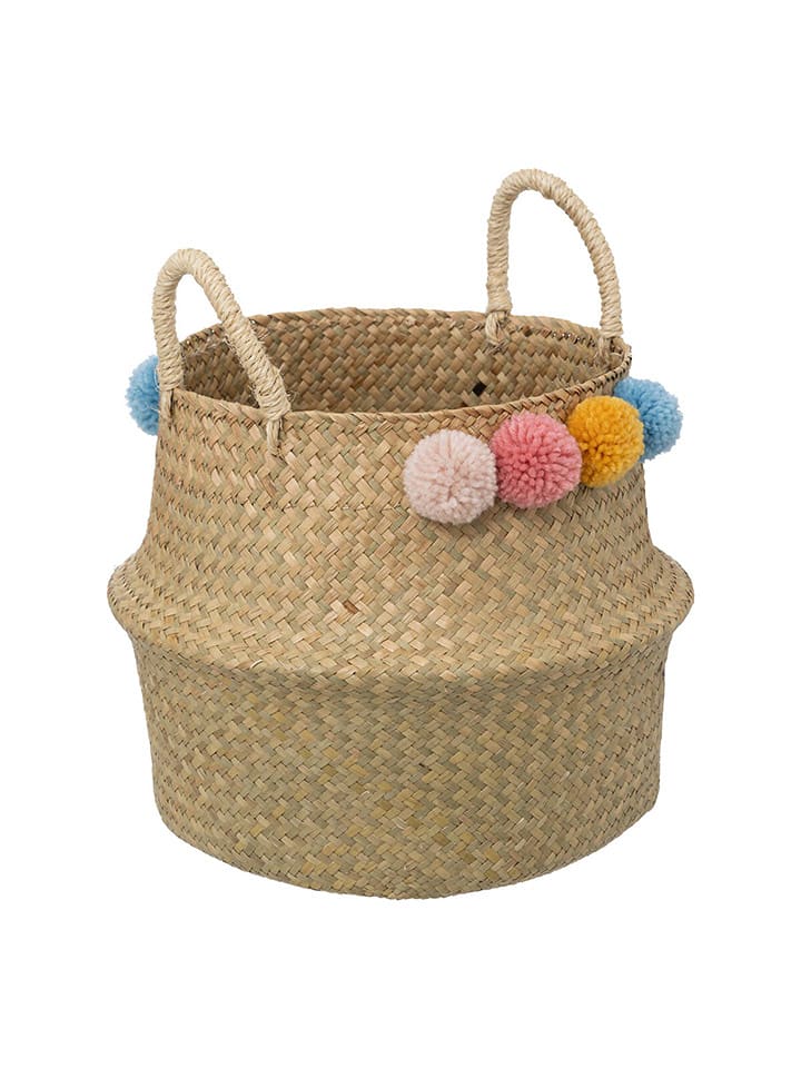 WellHome for Kids Kosz "Bulda" w kolorze jasnobrązowym - wys. 38 x Ø 33 cm rozmiar: onesize