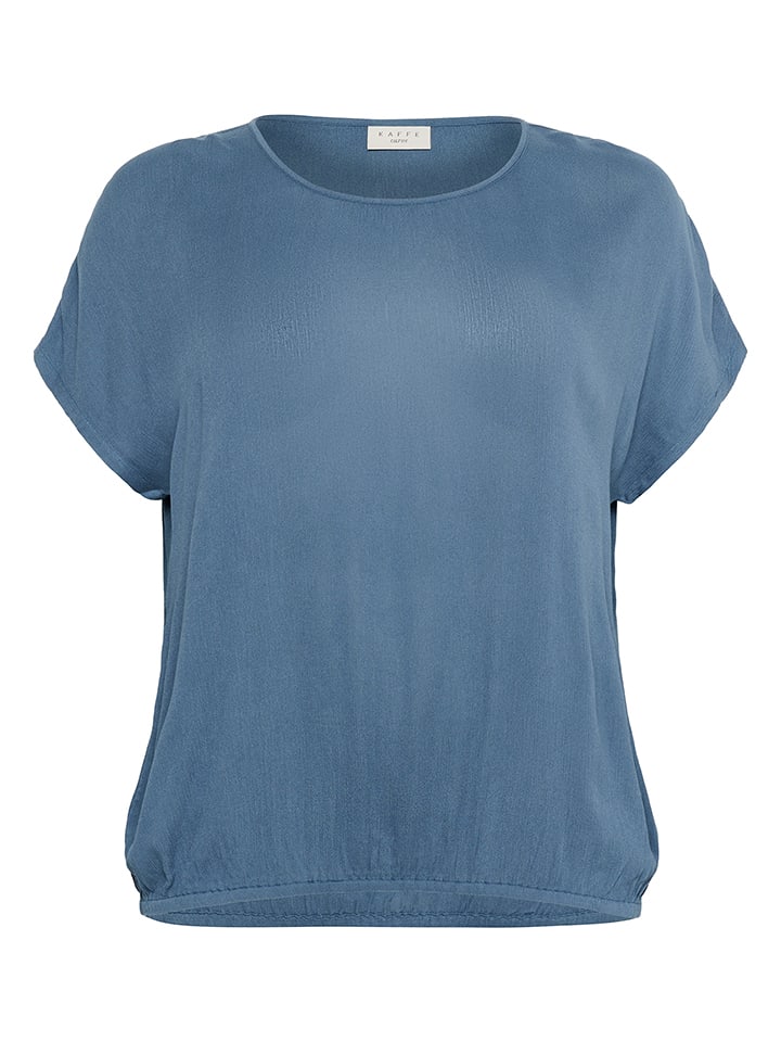 KAFFE curve Bluzka w kolorze niebieskim rozmiar: 46