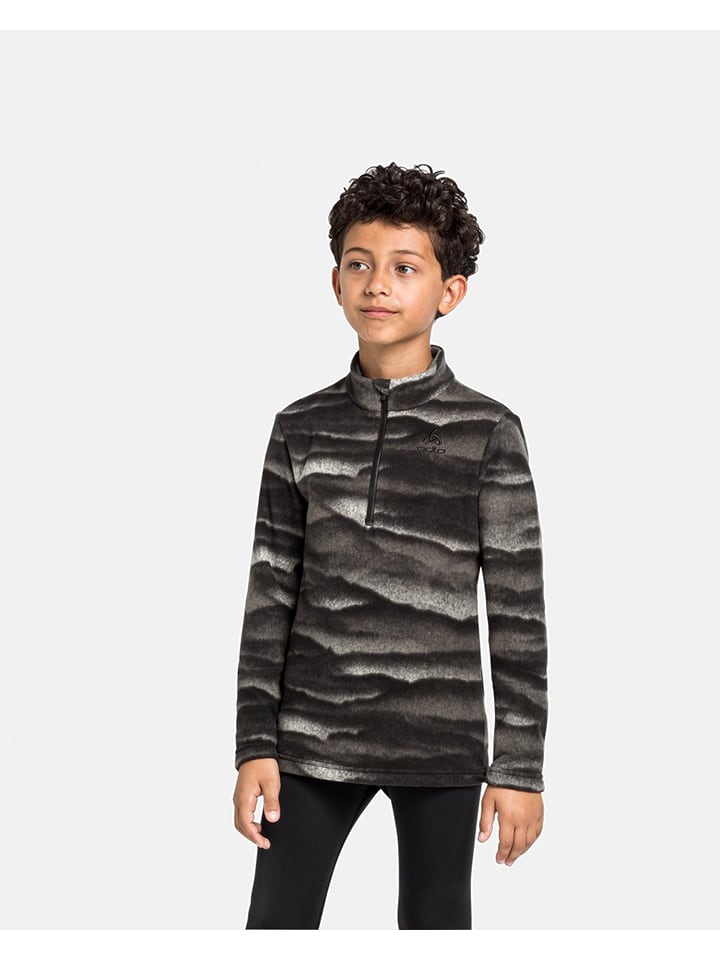 Odlo Bluza polarowa "Roy" w kolorze czarno-szarym rozmiar: 80