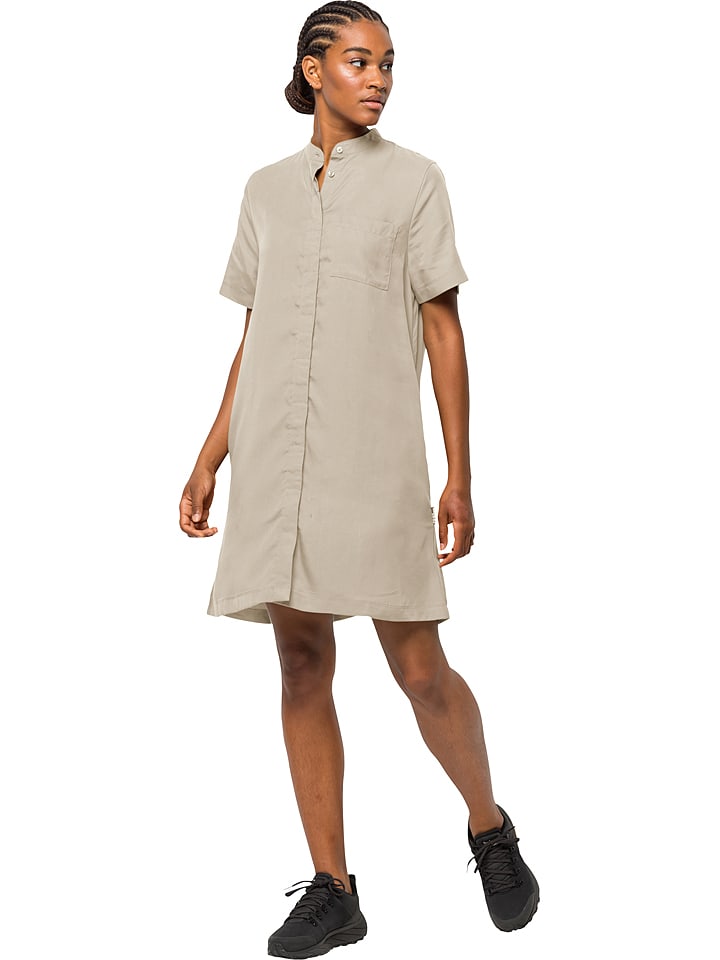 Jack Wolfskin Sukienka "Mojave" w kolorze beżowym rozmiar: XS