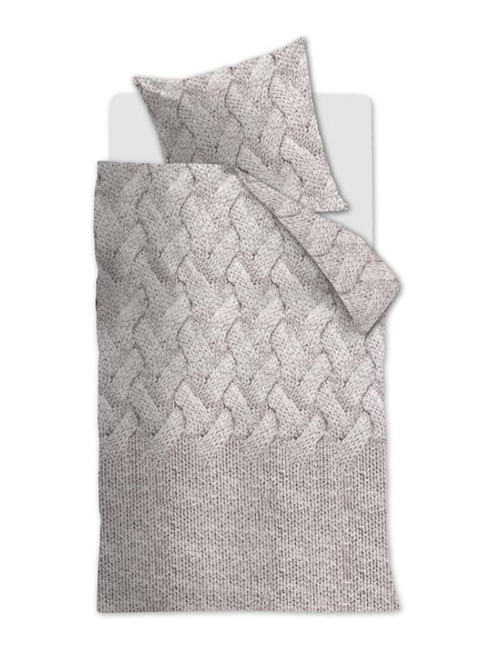 ariadne Komplet pościeli renforcé "Wool" w kolorze beżowym rozmiar: 135x200 cm