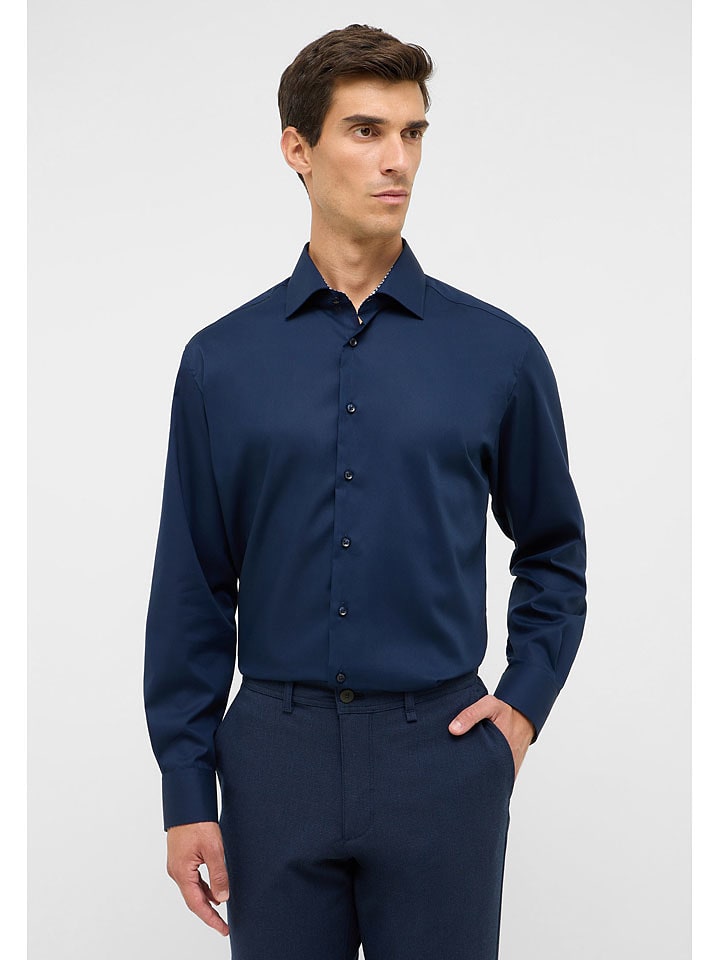 Eterna Koszula - Modern fit - w kolorze granatowym rozmiar: 42