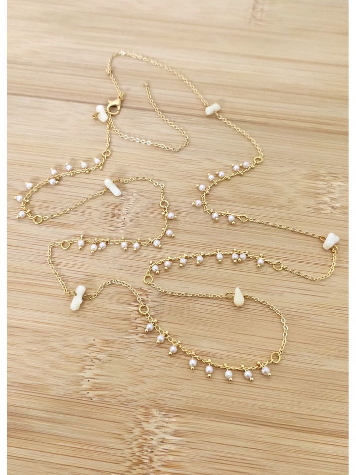 La Asena Pozłacany naszyjnik - dł. 65 cm rozmiar: onesize