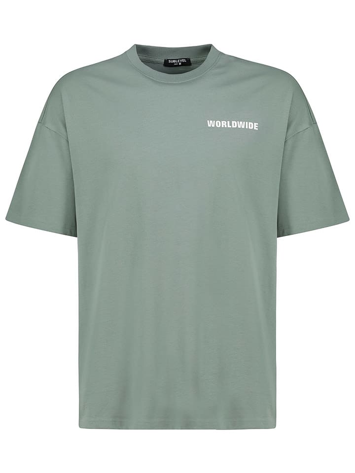 Sublevel Koszulka w kolorze szałwiowym rozmiar: M