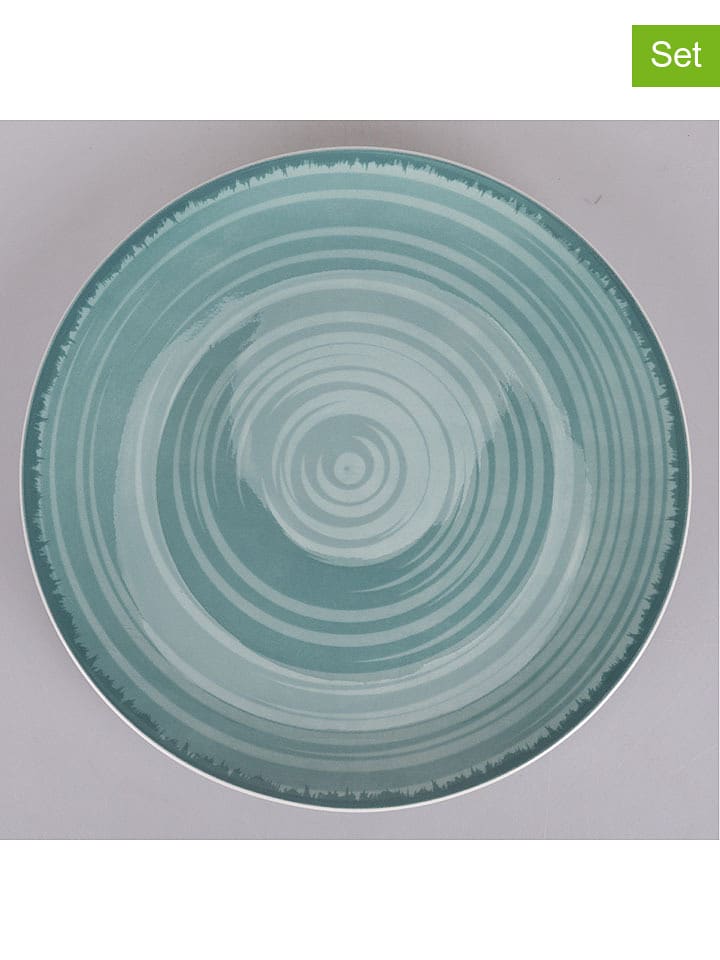 Villa d´Este Talerze (6 szt.) "Baita" w kolorze turkusowym na owoce - Ø 19 cm rozmiar: onesize