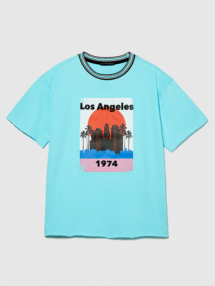 Sisley Koszulka w kolorze błękitnym rozmiar: 150