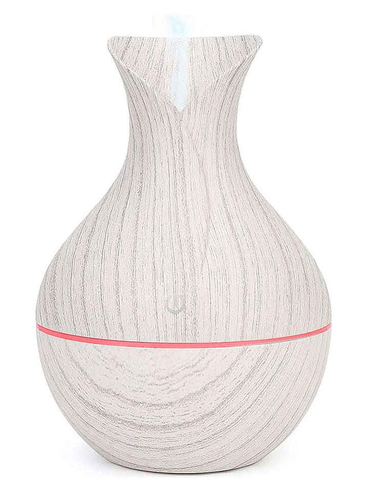 DAM Nawilżacz powietrza LED w kolorze białym - wys. 14 x Ø 10 cm rozmiar: onesize