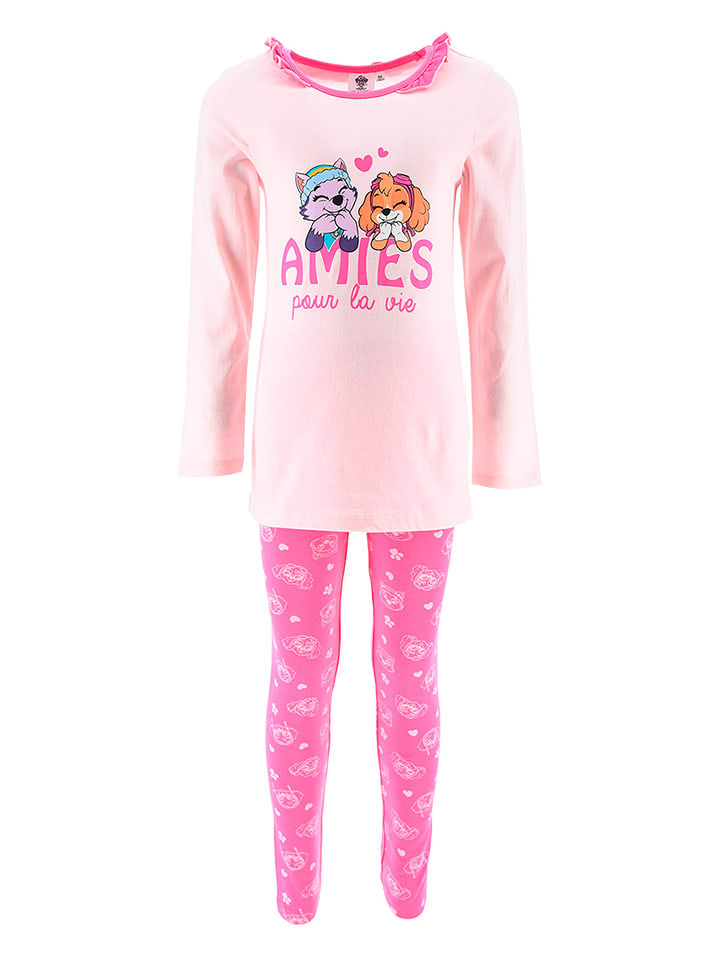 Disney Paw Patrol Piżama "Psi Patrol" w kolorze jasnoróżowo-różowym rozmiar: 116