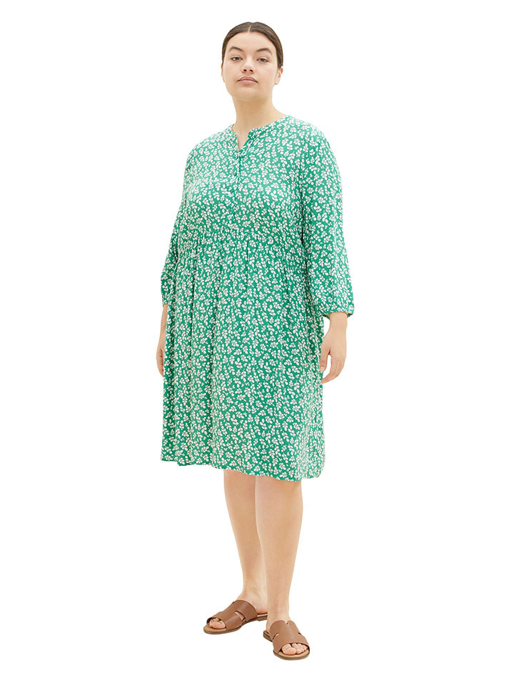 Tom Tailor Sukienka w kolorze zielono-białym rozmiar: 46