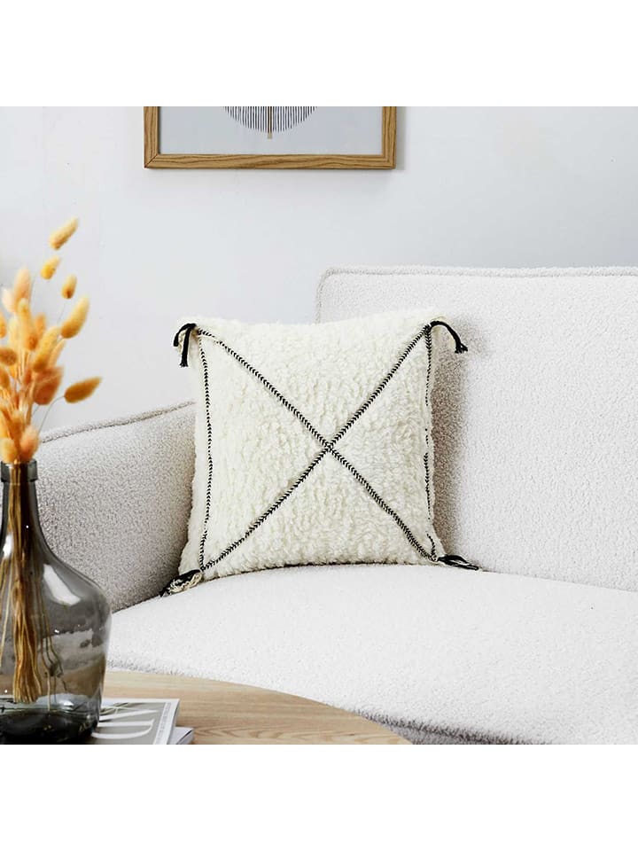 HYGGE Poduszka w kolorze kremowym - 40 x 40 cm rozmiar: onesize