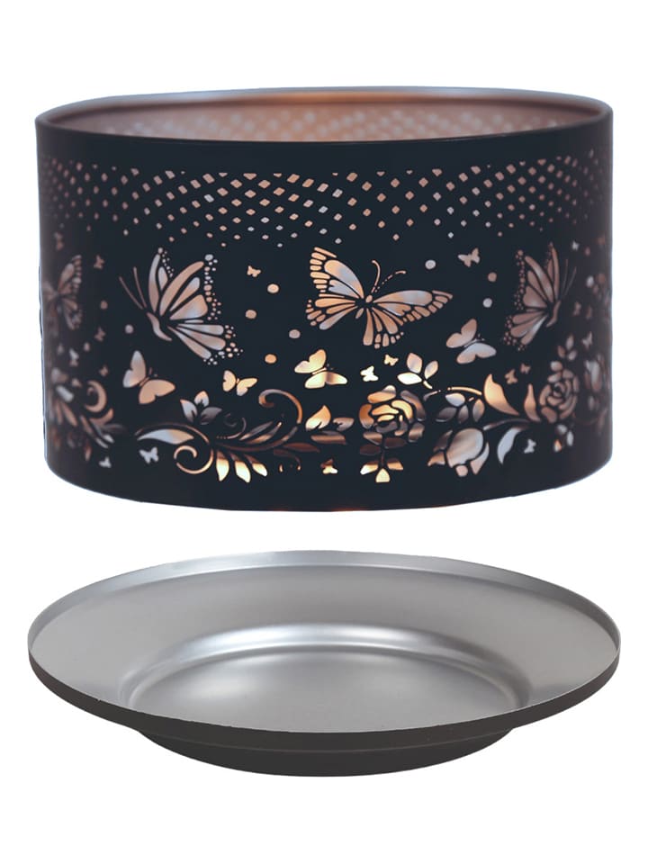 Woodbridge 2-częściowy zestaw "Butterfly" w kolorze srebrno-czarnym - Ø 15 cm rozmiar: onesize