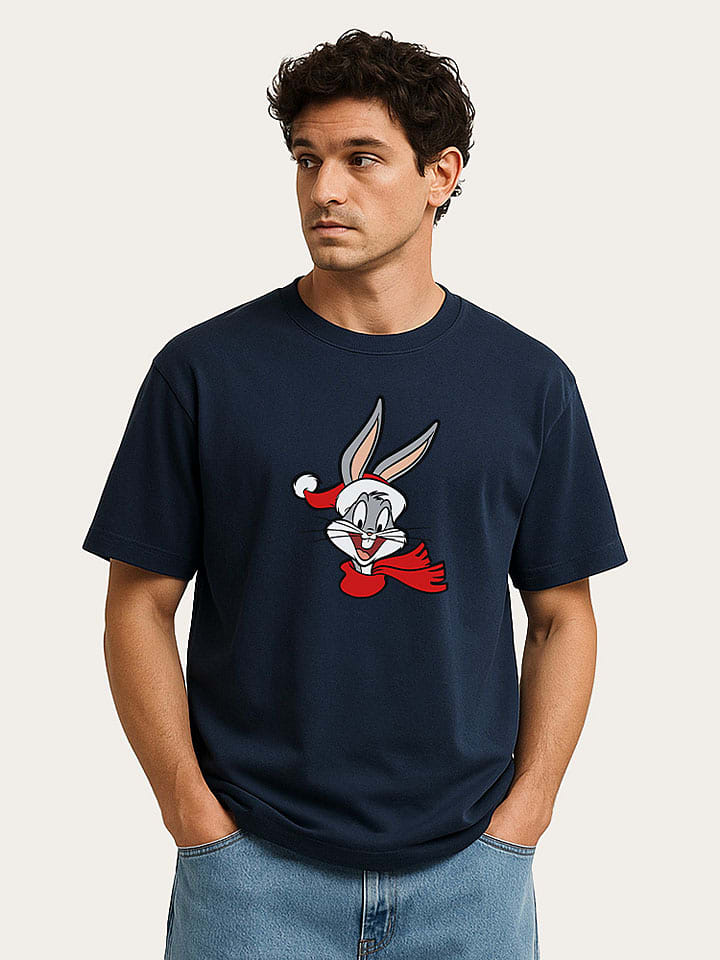WOOOP Koszulka "Looney Tunes Bugs Bunny" w kolorze granatowym rozmiar: XL
