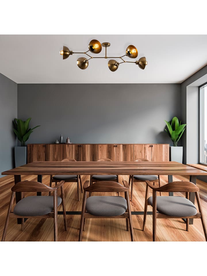 Opviq Lampa sufitowa "Dram" w kolorze złotym - 102 x 52 cm rozmiar: onesize