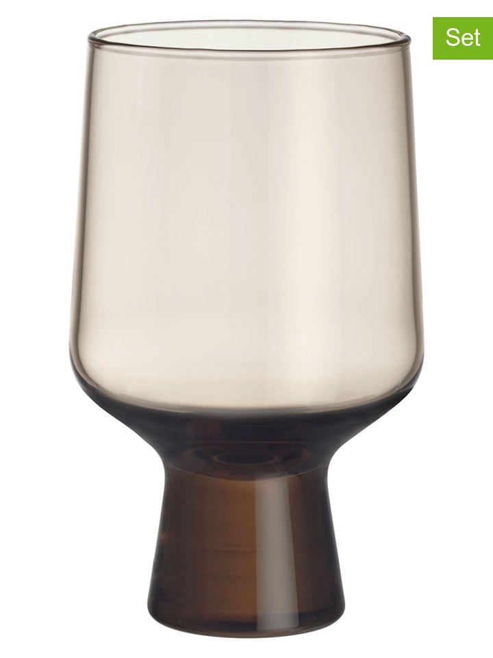 Moomin Kieliszki (2 szt.) "Solare" w kolorze beżowym - 400 ml rozmiar: onesize