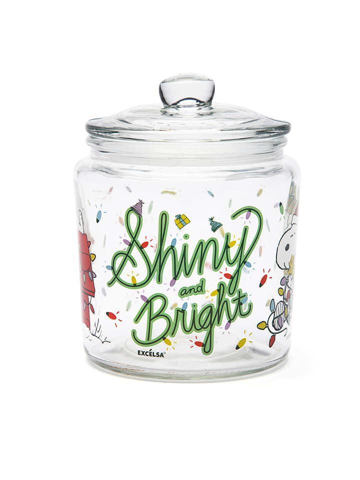 Trendy Kitchen by EXCÉLSA Słoik "Shiny Ans Bright" w kolorze zielonym - 1 l rozmiar: onesize