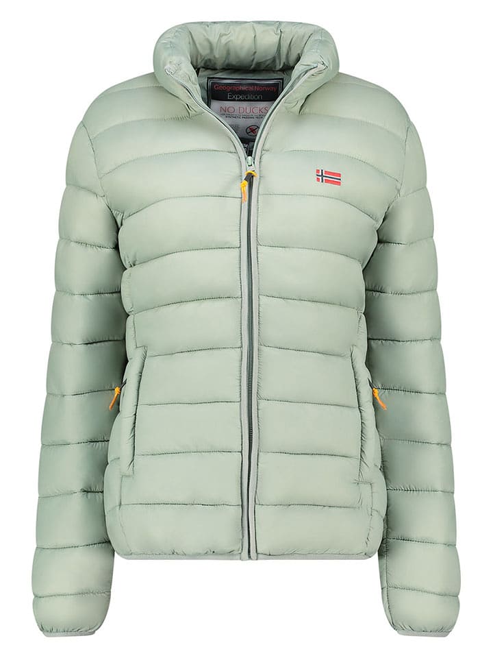 Geographical Norway Kurtka pikowana "Atikolor" w kolorze jasnozielonym rozmiar: XXL