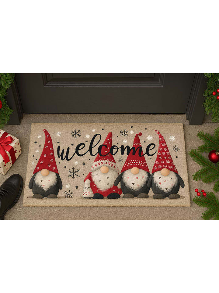 Mioli Wycieraczka w kolorze szaro-czerwonym rozmiar: 40x70 cm