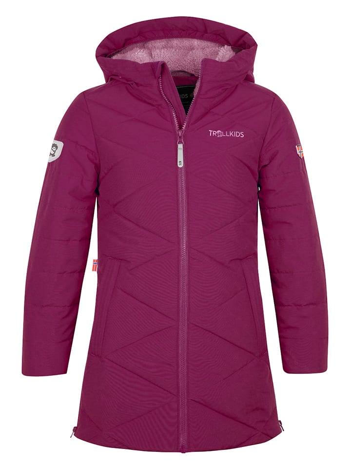 Trollkids Płaszcz zimowy "Bergen" w kolorze fioletowym rozmiar: 164