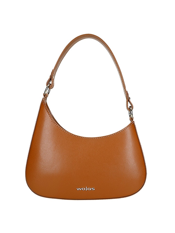Wojas Skórzana torebka w kolorze jasnobrązowym - 27 x 14,5 x 6,5 cm rozmiar: onesize
