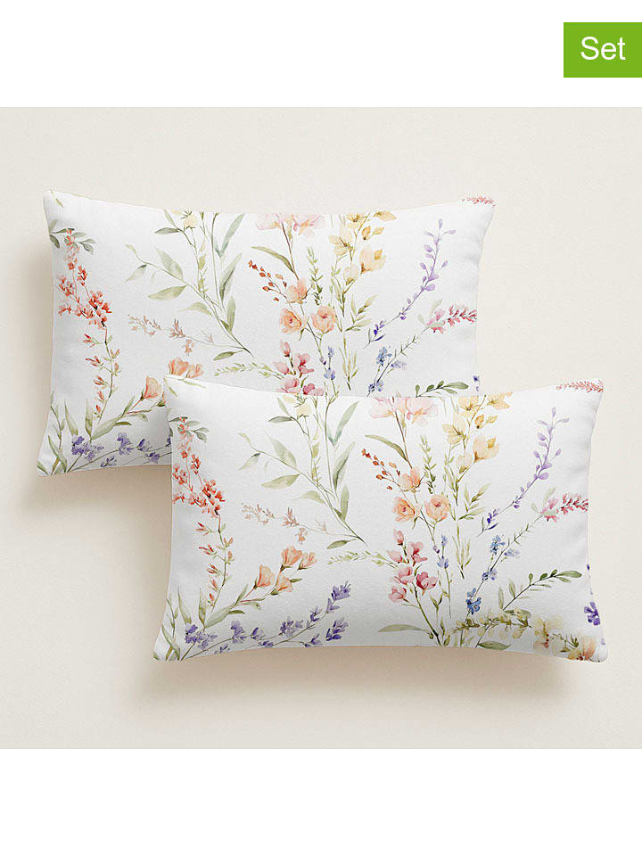 Pierre Cardin Perkalowe poszewki (2 szt.) ze wzorem na poduszkę rozmiar: 50x80 cm