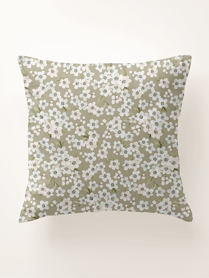 Pierre Cardin Perkalowa poszewka w kolorze khaki na poduszkę rozmiar: 65x65 cm