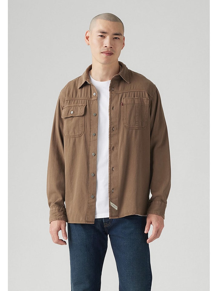 Levi's Koszula w kolorze brązowym rozmiar: L