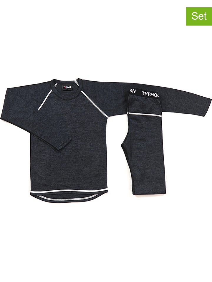 HULABALU 2-częściowy zestaw bielizny funkcyjnej w kolorze czarnym rozmiar: 110/116