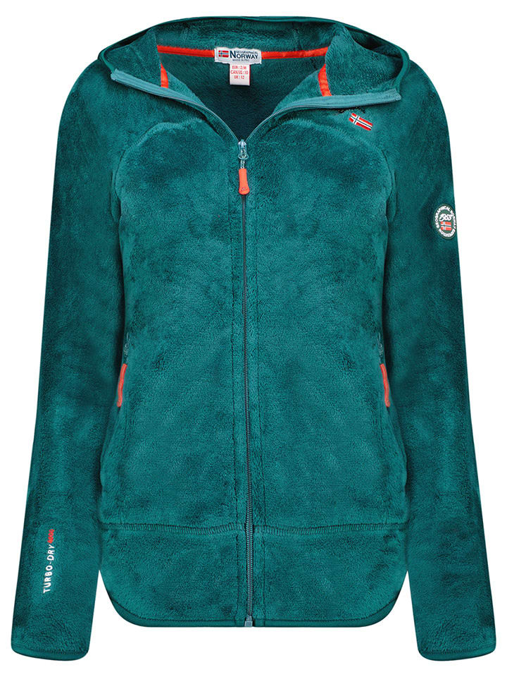 Geographical Norway Kurtka polarowa "Upalood" w kolorze ciemnozielonym rozmiar: XXL