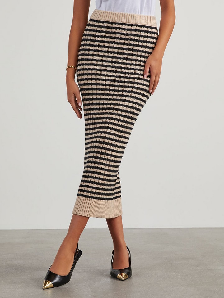 LA Angels Spódnica w kolorze beżowo-czarnym rozmiar: S