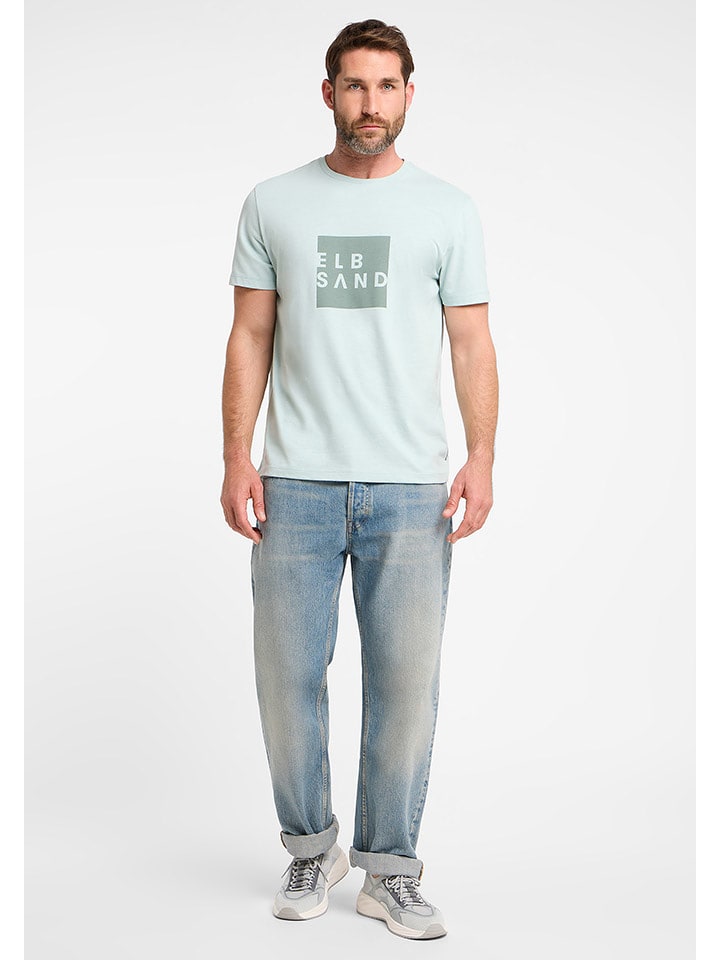 ELBSAND Koszulka "Timu" w kolorze turkusowym rozmiar: L