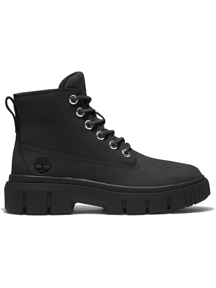 Timberland Skórzane botki "Greyfield Mid" w kolorze czarnym rozmiar: 36