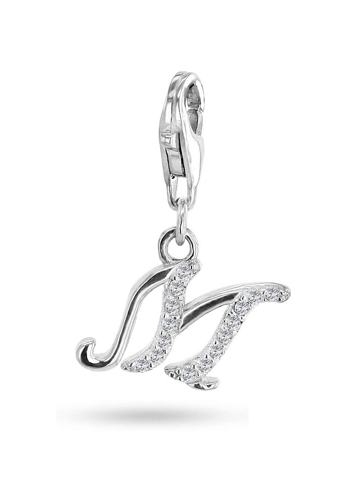 CHARM'S Srebrna zawieszka z cyrkoniami rozmiar: onesize