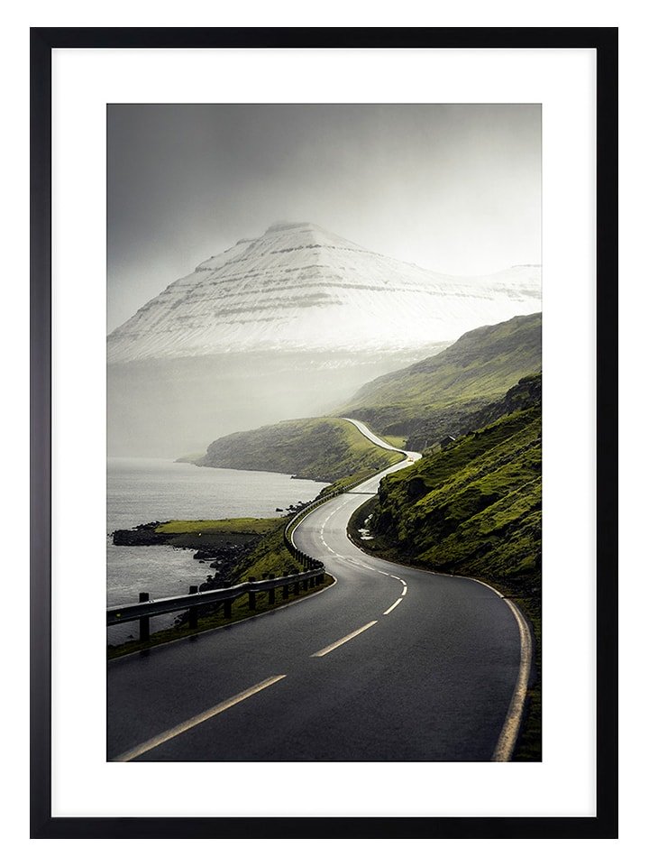 Ars Longa Druk artystyczny "The Way among the Mountains" w ramce - 70 x 50 cm rozmiar: onesize