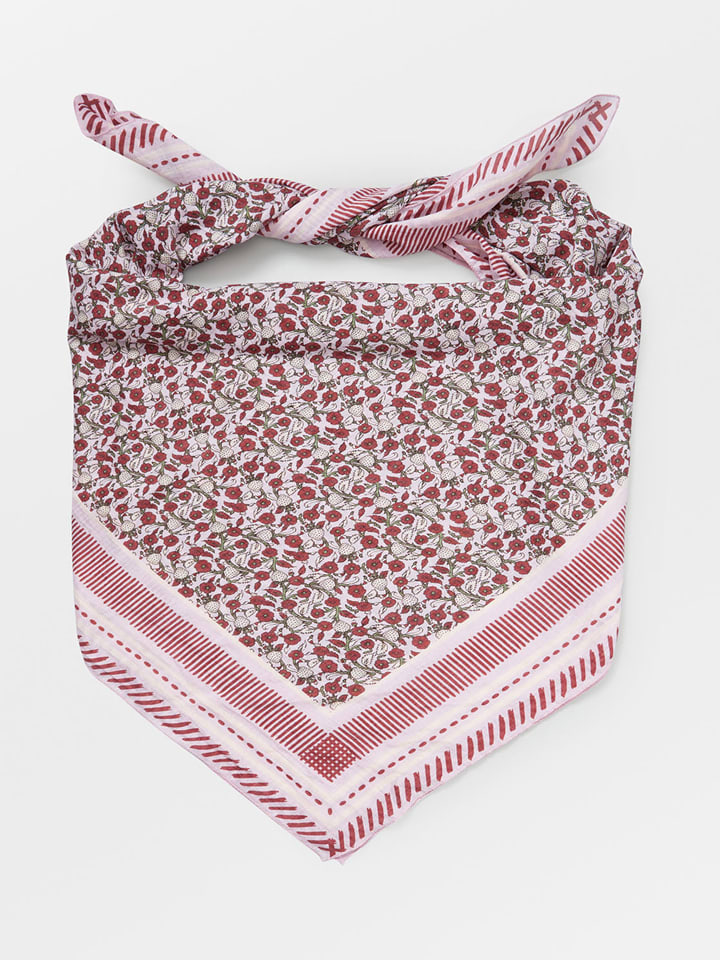 Becksöndergaard Chusta "Strawpetta" w kolorze jasnoróżowo-fioletowym - 140 x 140 cm rozmiar: onesize