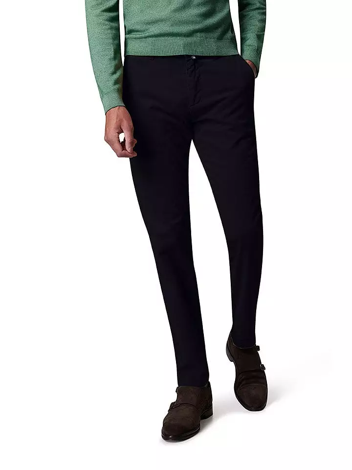 Pierre Cardin Spodnie chino "Calais" w kolorze granatowym rozmiar: W36/L32