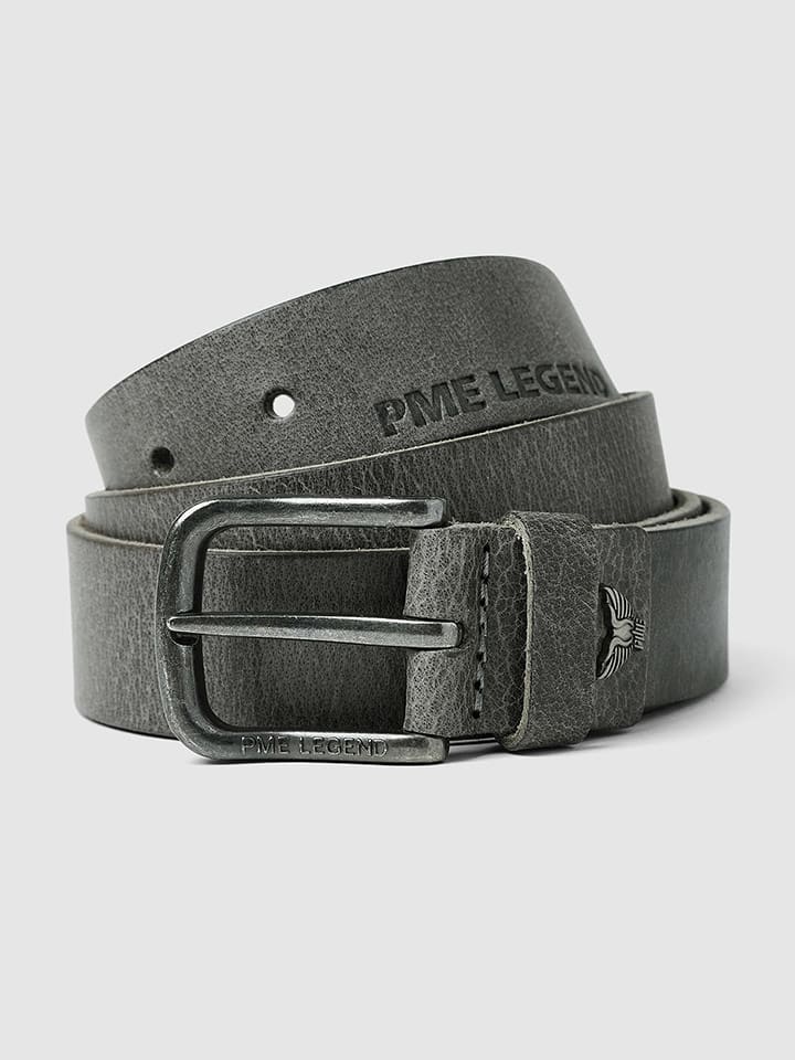 PME Legend Skórzany pasek w kolorze antracytowym rozmiar: 90