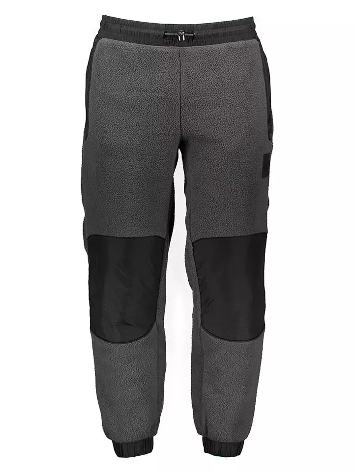 The North Face Spodnie polarowe "Fleeski" w kolorze szaro-czarnym rozmiar: S