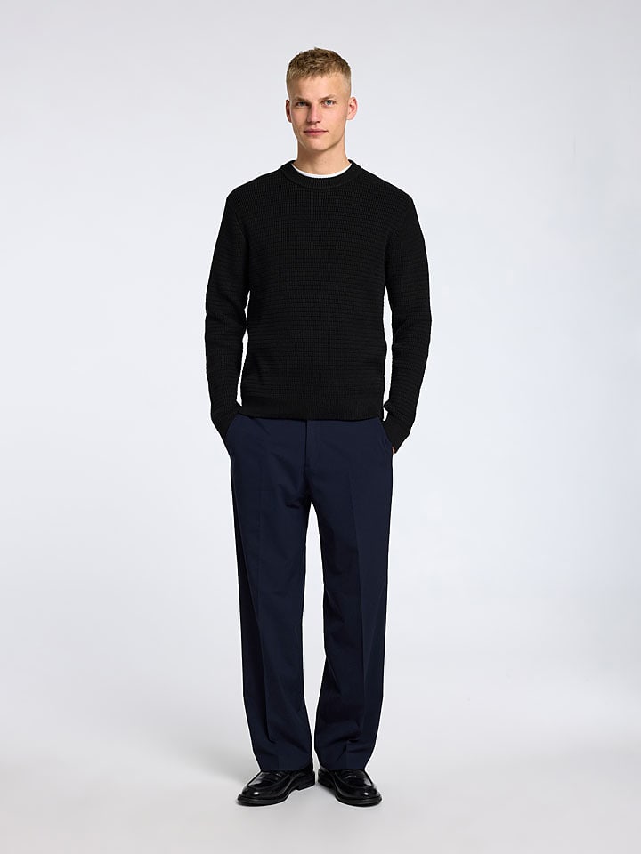 SELECTED HOMME Sweter "Theo" w kolorze czarnym rozmiar: S