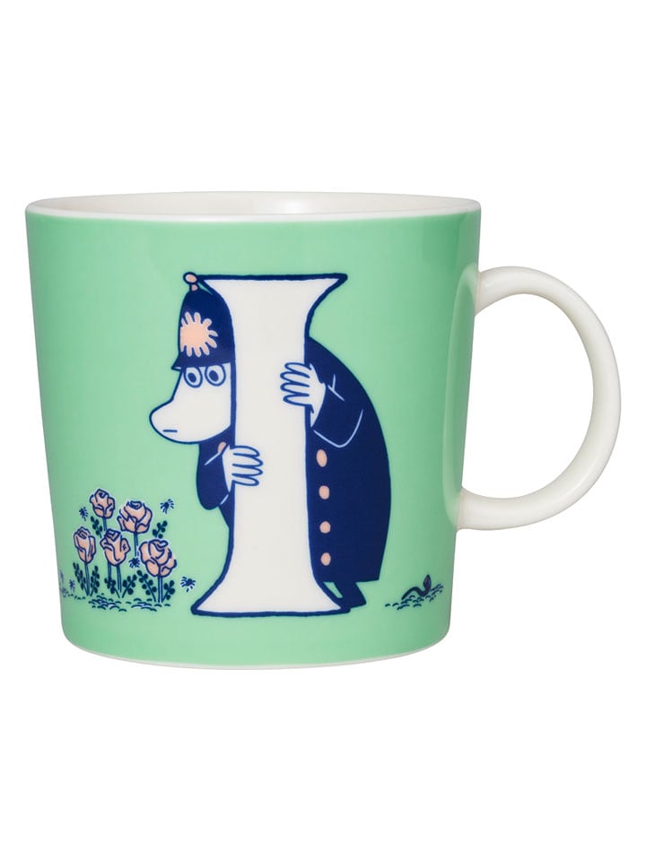Moomin Kubek jumbo "I" w kolorze zielonym - 400 ml rozmiar: onesize