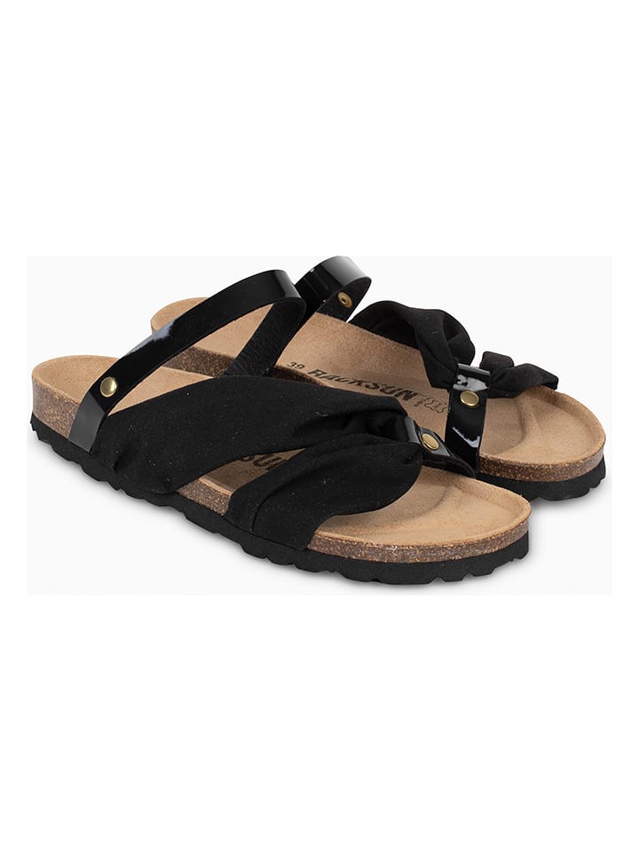 BACKSUN Klapki "Faripa" w kolorze czarnym rozmiar: 41