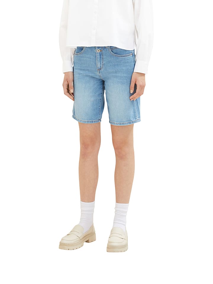 Tom Tailor Bermudy dżinsowe w kolorze błękitnym rozmiar: W28