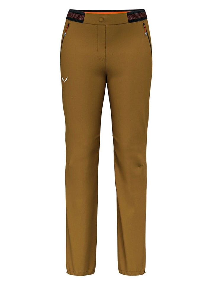 Salewa Spodnie funkcyjne "Pedroc 4" w kolorze jasnobrązowym rozmiar: 34