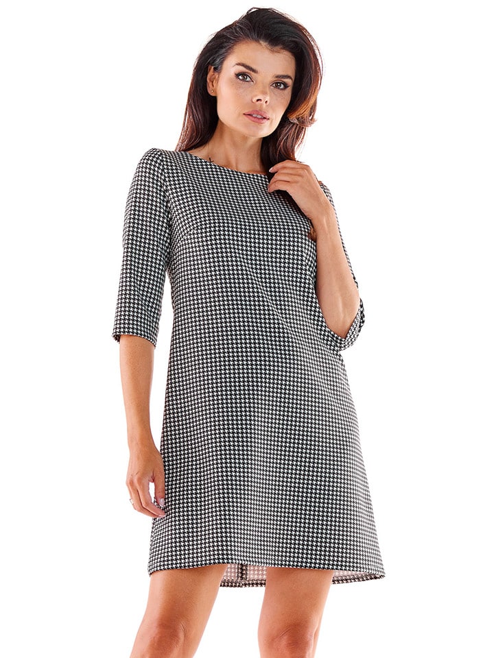 Awama Sukienka w kolorze czarno-białym rozmiar: L